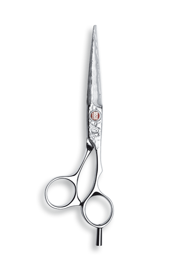 Ножницы парикмахерские KASHO “DAMASCUS”, эргономичные, размер 6,0