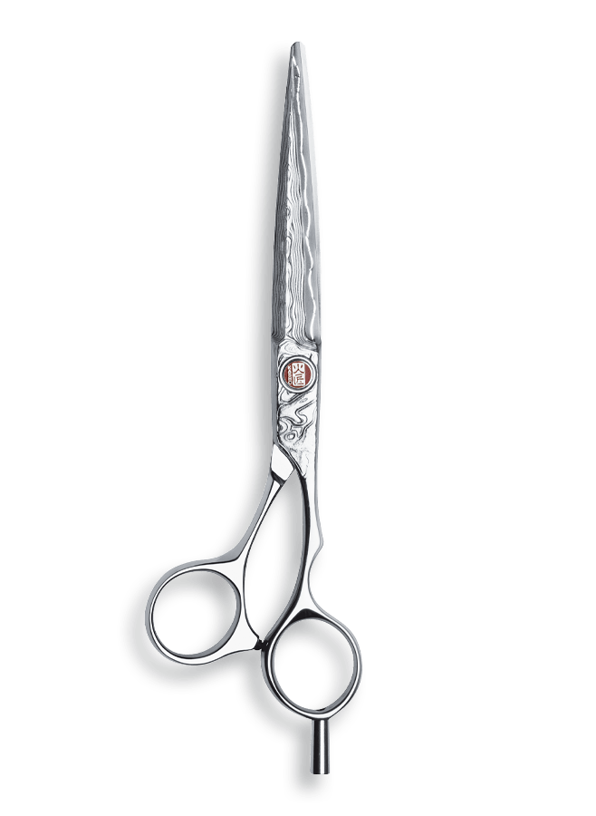 Ножницы парикмахерские KASHO “DAMASCUS”, эргономичные, размер 6,5