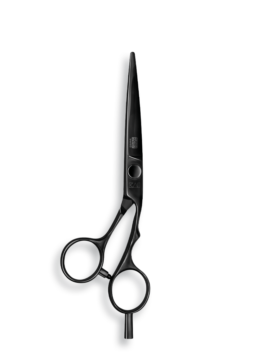 Ножницы парикмахерские KASHO “SILVER Black”, супер-эргономичные, размер .
